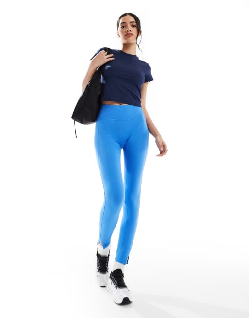 Cotton On Ultra soft side pocket full length tight in blue - MBLUE