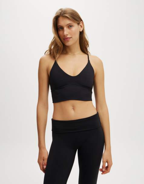 Cotton  On Ultra soft strappy tank in black - view 1