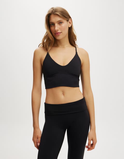 Cotton  On Ultra soft strappy tank in black 