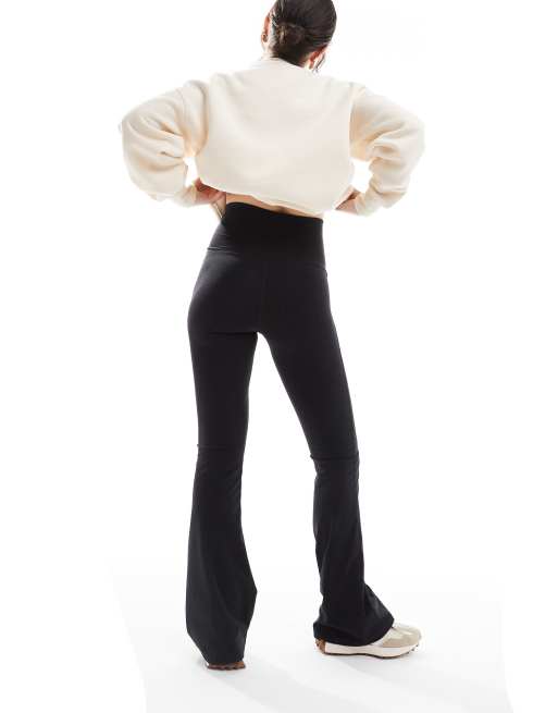 Cotton On ultra soft studio flare leggings in black, 3 of 5