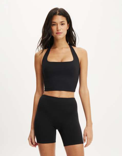 Cotton On Ultra soft t-bar tank in black - view 1