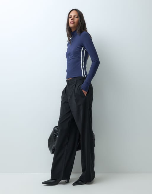 Cotton On ultra soft zip through jacket in navy, 2 of 5
