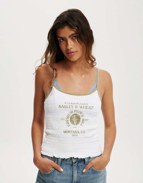 Cotton On Urban graphic cami in white - view 1