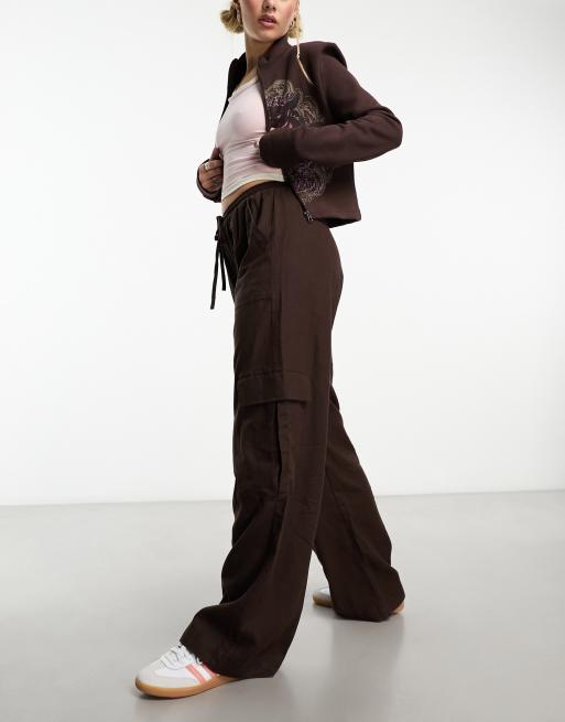 On-The-Go Wide-Leg Cotton Pants