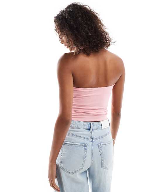 Cotton On v neck halter top in bubblegum fizz