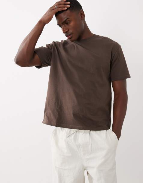 Cotton On - Vasket chokoladebrun T-shirt til hverdagsbrug - view 1