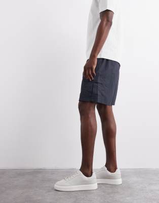 Cotton On - Vasket sorte cargoshorts - view 1