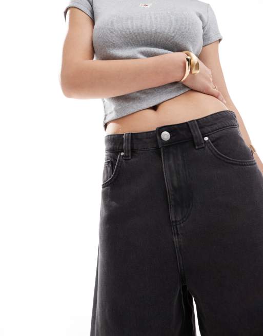 Cotton On - Vasket sorte jeans i bred pasform , 5 af 5