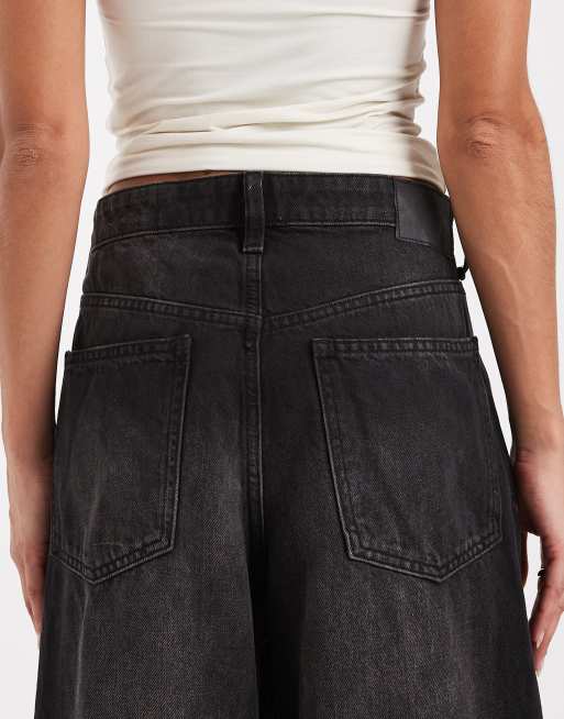 Cotton On - Vasket sorte superposede boyfriend-jeans i Y2K-vask, 5 af 5