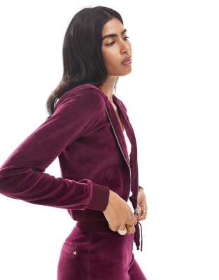 Cotton:on Cotton On Velour Zip Up Hoodie In Pink