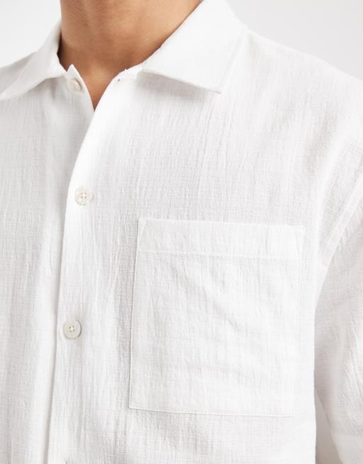 Cotton On – Ventura – Kurzärmliges Hemd in Weiß, 5 von 5