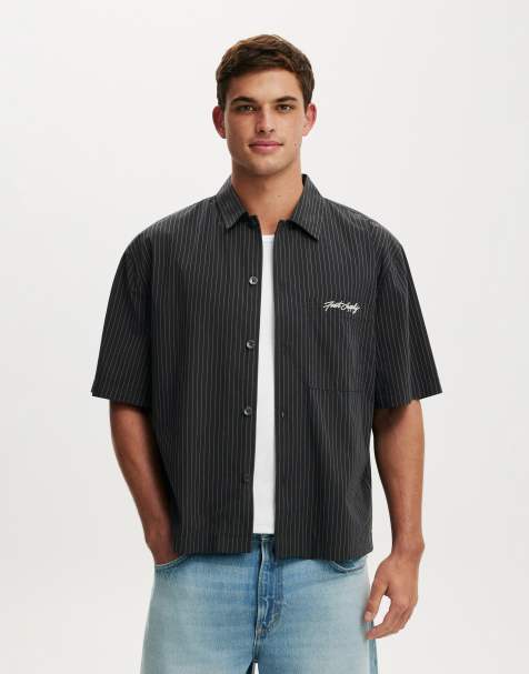 Cotton On Ventura short sleeve shirt in black - view 1