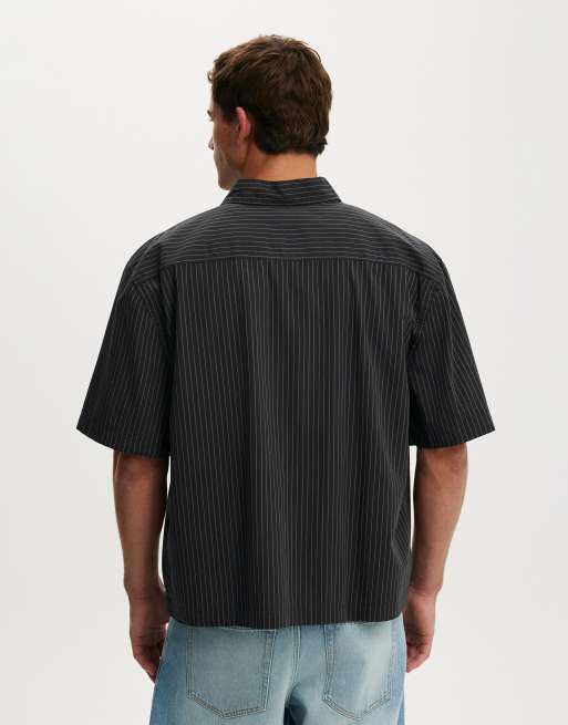 Cotton On Ventura short sleeve shirt in black, 3 of 4