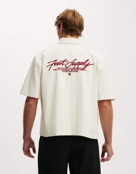 Cotton On Ventura short sleeve shirt in off-white - view 1