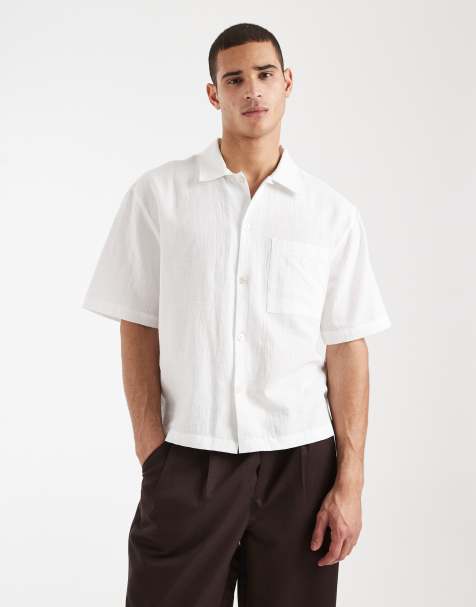 Cotton On ventura short sleeve shirt in white - view 1