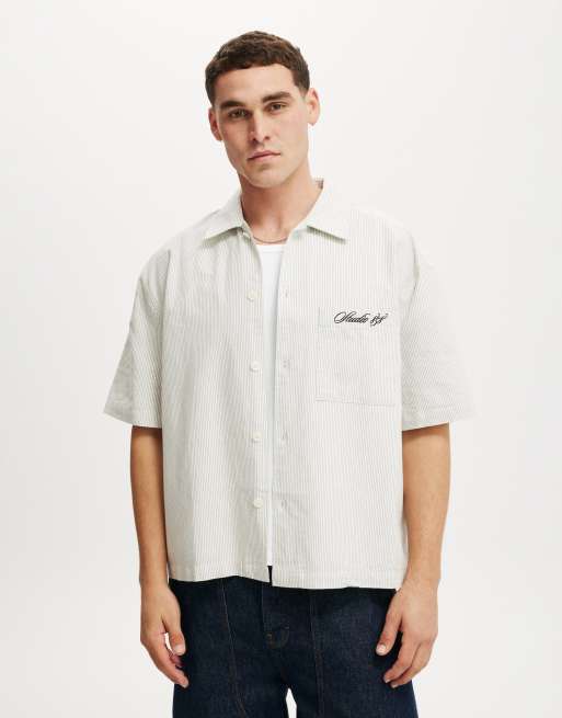 Cotton On Ventura short sleeve shirt in white, 2 of 4