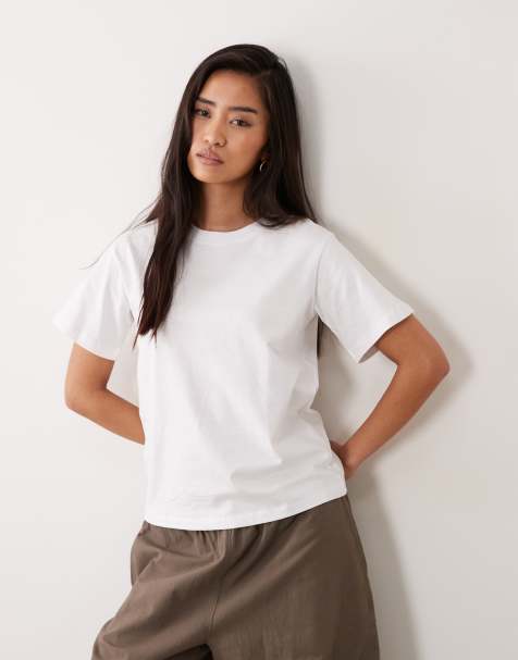 Cotton On – Vit, enkel t-shirt - view 1