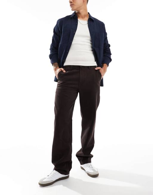 Cotton On – Weite Jeans in dunklem Schokobraun, 2 von 5