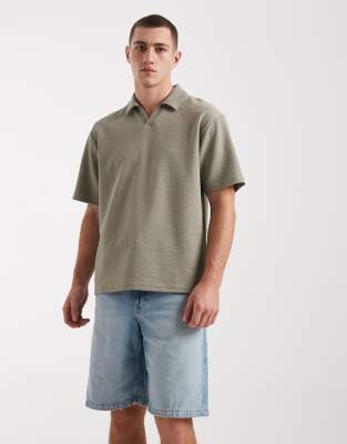 Weite Jeansshorts in Cassette-Blau Blau W32