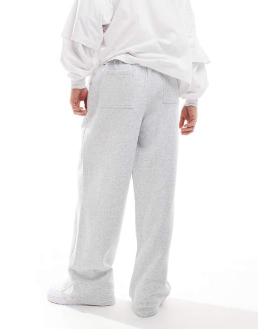 Cotton On wide leg trackie pants in grey marle (part of a set)
