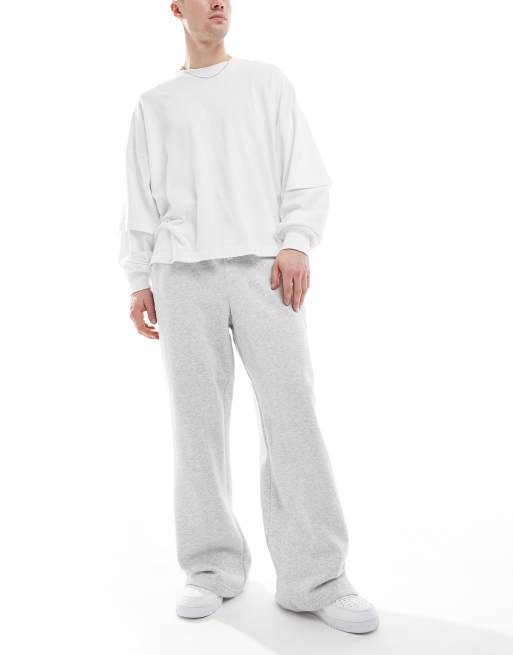 Cotton On wide leg trackie pants in grey marle (part of a set)