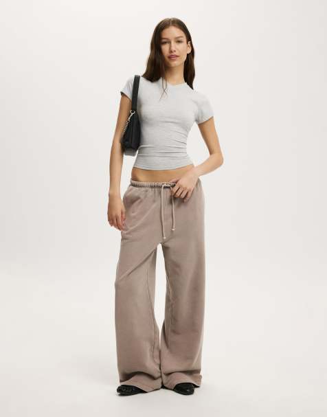 Cotton On Wide leg sweatpant in brown - view 1