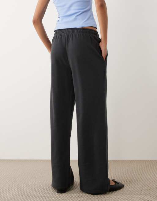 Cotton On wide leg sweatpants in asphalt black, 5 of 5