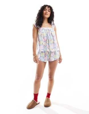 COTTON:ON COTTON ON WOVEN BABYDOLL CAMI SET 