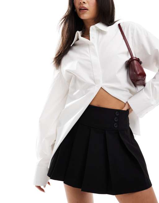 Cotton On Wren pleated mini skirt in black