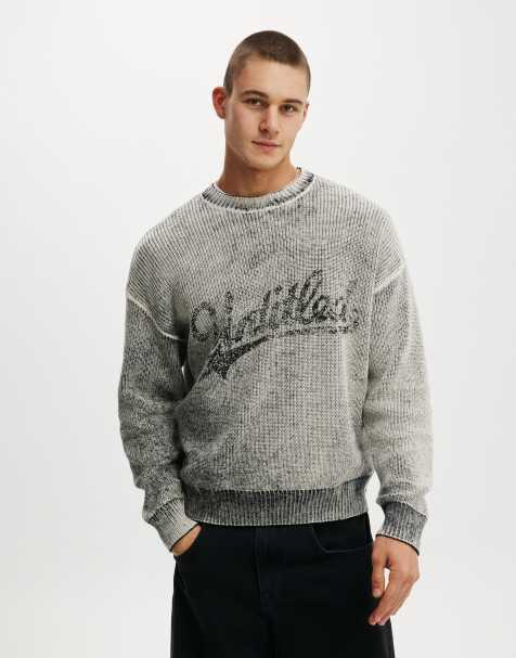 Cotton On Y2k box fit crew knit in white - view 1