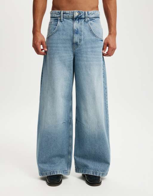 Cotton On - Y2K - Jeans met superwijde pijpen in licht/pastelblauw, 3 van 4