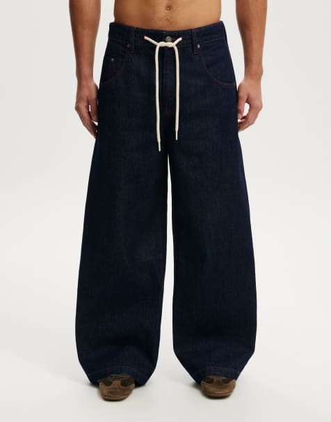 Cotton On Y2k super baggy jean in dark blue - view 1