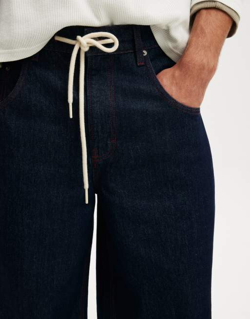 Cotton On Y2k super baggy jean in dark blue, 3 of 4
