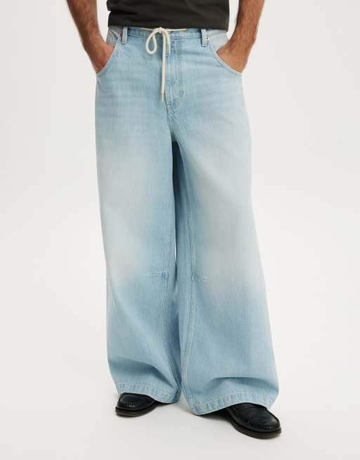 Cotton On Y2k super baggy jean in light/pastel blue, 2 of 4
