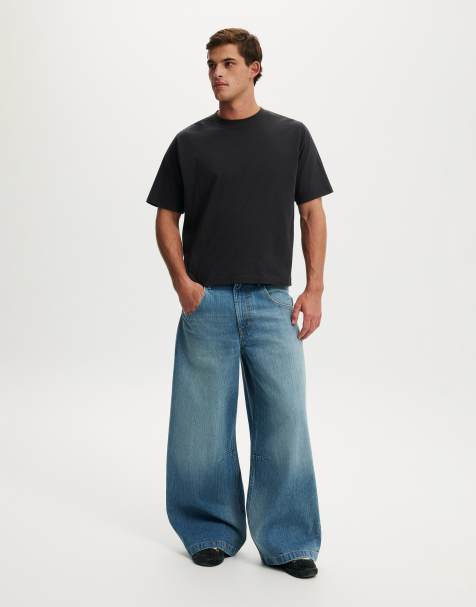 Cotton On Y2k super baggy jean in mid blue - view 1