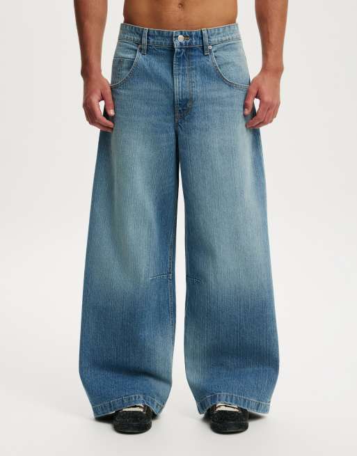 Cotton On Y2k super baggy jean in mid blue, 4 of 4