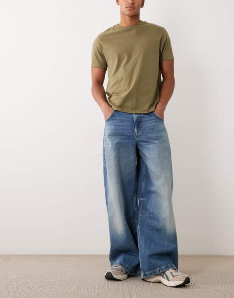 Cotton On Y2K super baggy jean in radio blue - view 1