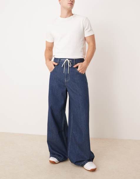 Cotton On Y2k super wide jean in mid blue