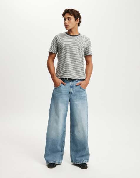 Cotton On Y2k super wide jeans in light/pastel blue - view 1