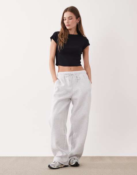 Cotton On - Zachte joggingbroek met dubbele tailleband en ballonpijpen in grijs - view 1