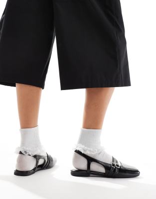 Cotton:on Cotton On Ziggy Slingback Ballet Flats In Black