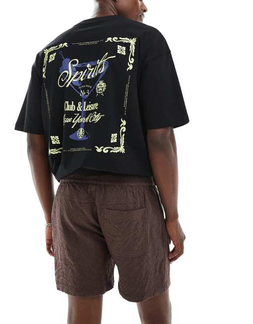 Cotton On zigzag knit shorts in chocolate, 5 of 5