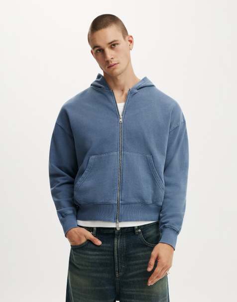 Cotton On Zip up hoodie in blue - view 1