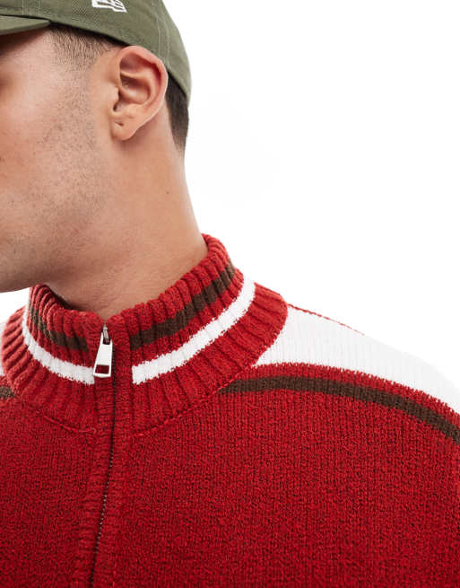 Cotton On zip up knit scarlet red, 2 of 4