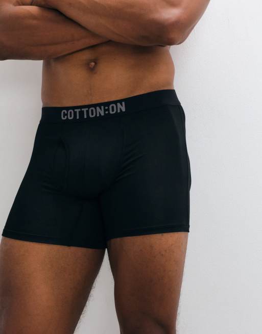 CottonOn 2 pack boxer set in black gray, 2 of 4
