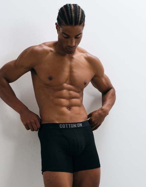 CottonOn 2 pack boxer set in black grey, 3 of 4