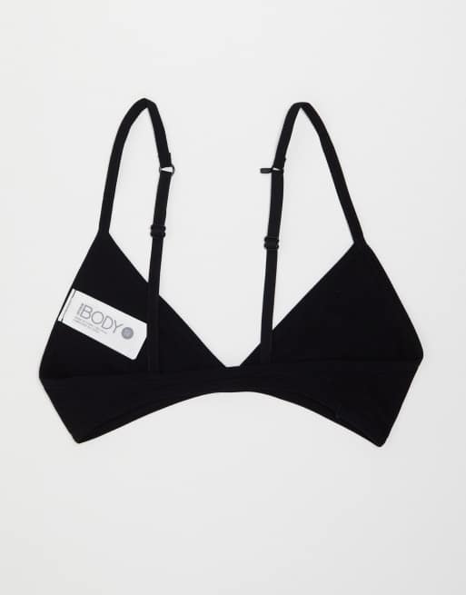 CottonOn 2pack seamless triangle bralette in black ASOS