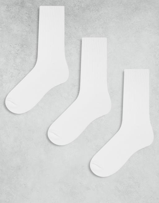 Cotton:On 3 pack essential socks in white