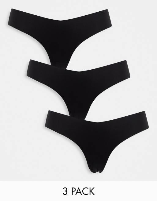 3-pack Invisible Thong Briefs