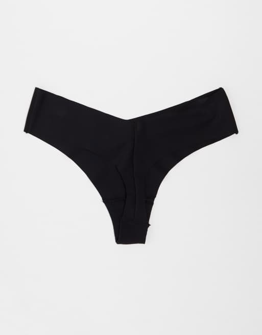 Cotton:On – 3er-Pack sich nicht abzeichnende G-Strings in Schwarz, 2 von 4